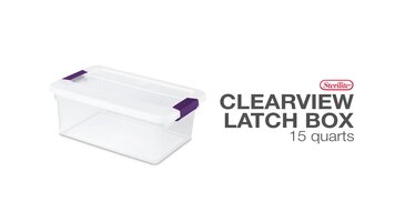 Sterilite Clearview Latch Box 15 Quarts Overview Sterilite Clearview Latch Box 15 Quarts Overview