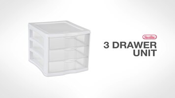 Sterilite 3-Drawer Unit Overview Sterilite 3-Drawer Unit Overview