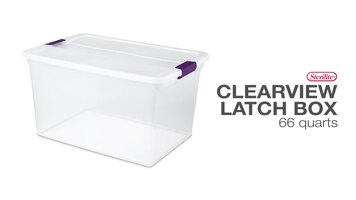 Sterilite Clearview Latch Box 66 Quarts Overview Sterilite Clearview Latch Box 66 Quarts Overview