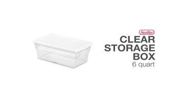Sterilite Clear Storage Box 6 Quarts Overview Sterilite Clear Storage Box 6 Quarts Overview