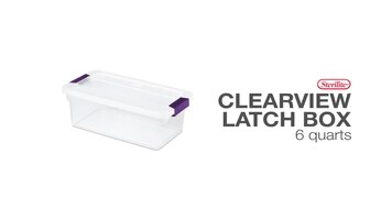 Sterilite Clearview Latch Box 6 Quarts Overview