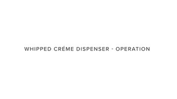 Stoelting Whipped creme Dispenser Operating Instructions Stoelting Whipped creme Dispenser Operating Instructions