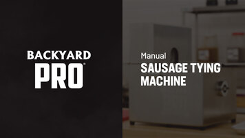 Backyard Pro Sausage Tying Machine 