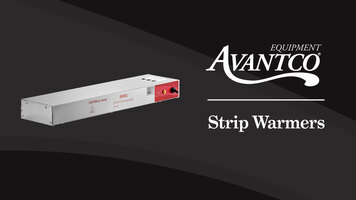 Avantco Strip Warmers