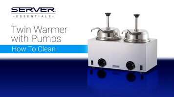 Server Twin Warmer with Pumps - How to Clean