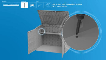 Suncast Stow-Away Horizontal Shed Assembly