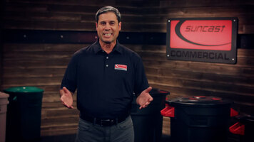 Suncast Commercial Utility Trash Can