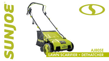 AJ805E - Sun Joe Electric Lawn Dethatcher with Collection Bag - Live Demo AJ805E - Sun Joe Electric Lawn Dethatcher with Collection Bag - Live Demo