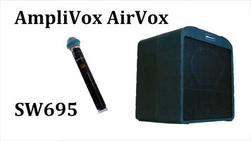 AmpliVox SW695 AirVox PA With Wireless Handheld Microphone Overview AmpliVox SW695 AirVox PA With Wireless Handheld Microphone Overview