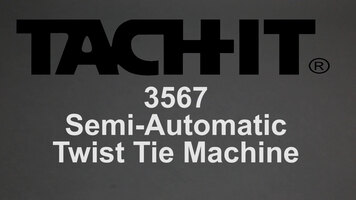 Tach-It 3567 Semi-Automatic Twist Tie Machine Overview