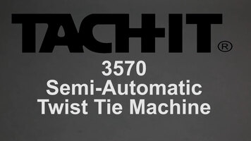 Tach-It 3570 Adjustable Diameter Semi-Automatic Twist Tie Machine Overview