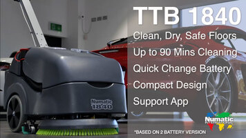 TGB 516 / TTB 1840 Battery Compact Scrubber Overview