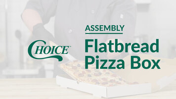 Choice Flatbread Pizza Box Assembly Choice Flatbread Pizza Box Assembly
