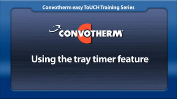 Cleveland Convotherm: Tray Timer Cleveland Convotherm: Tray Timer