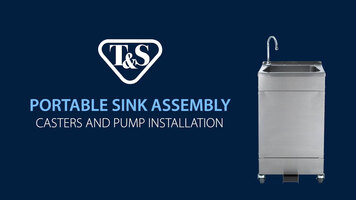 T&S Brass: Portable Sink Assembly - Caster & Pump Installation