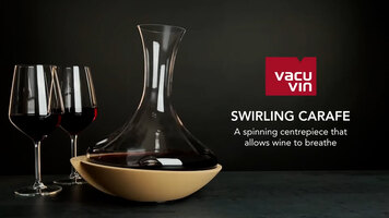 Vacu Vin | Swirling Carafe | Spinning centrepiece that allows wine to breathe