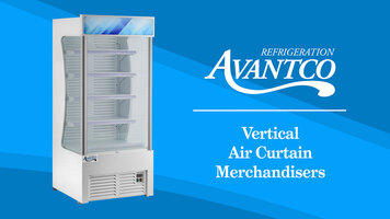 Avantco Vertical Air Curtain Merchandisers