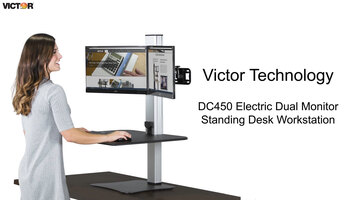 Victor DC450 Dual Monitor Standing Desk Victor DC450 Dual Monitor Standing Desk