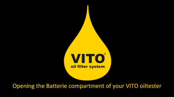 How to Open the Battery Compartment of Your VITO Oiltester