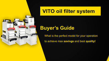 VITO Oil Filter System - Buyers Guide VITO Oil Filter System - Buyers Guide