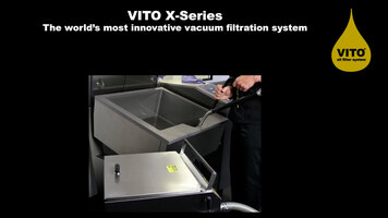 VITO X-Series Handling - The Only Frying Oil Vacuum Filtration