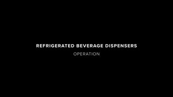 Vollrath Refrigerated Beverage Dispensers | Operation