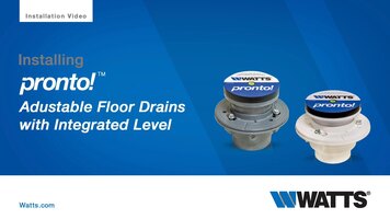 How to Install a Watts Pronto Floor Drain