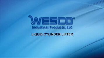 WESCO Liquid Cylinder Lifter WESCO Liquid Cylinder Lifter