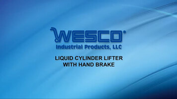 WESCO Liquid Cylinder Lifter w Hand Brake