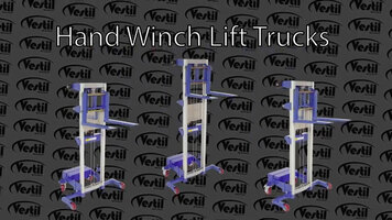Vestil: We've Got It - Hand Winch Lift Truck w/ Counterbalance Vestil: We've Got It - Hand Winch Lift Truck w/ Counterbalance