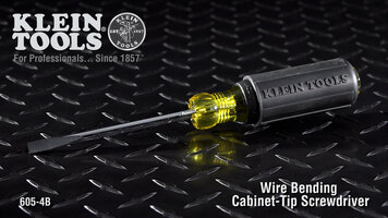 4" Wire-Bending Cabinet Tip Screwdriver Overview 4" Wire-Bending Cabinet Tip Screwdriver Overview