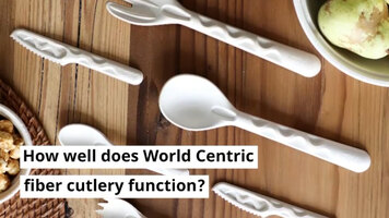 World Centric Fiber Cutlery Showcase