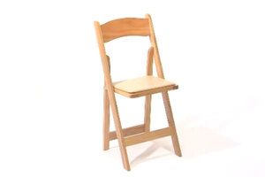Wood Folding Chair with Padded Seat Wood Folding Chair with Padded Seat