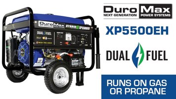 DuroMax XP5500EH 5500-Watt Electric Start Dual Fuel Hybrid Portable Generator