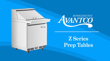 Avantco Z Series Prep Tables