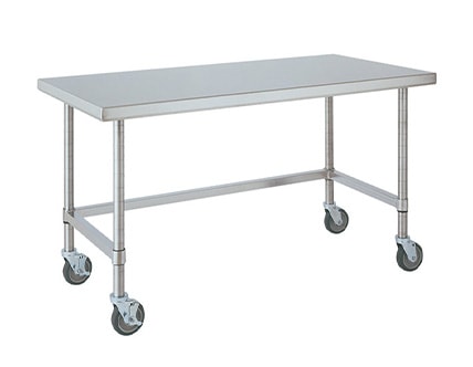 Steel Open Base Work Tables