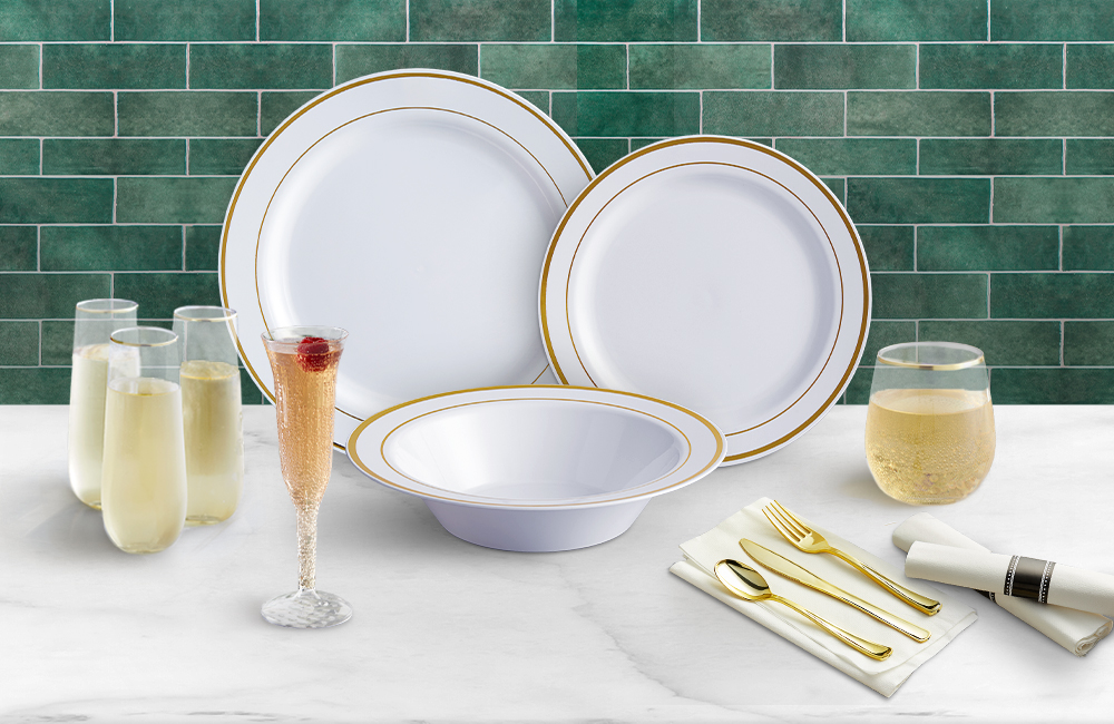 Visions Plastic Flatware, Tableware, & Servingware