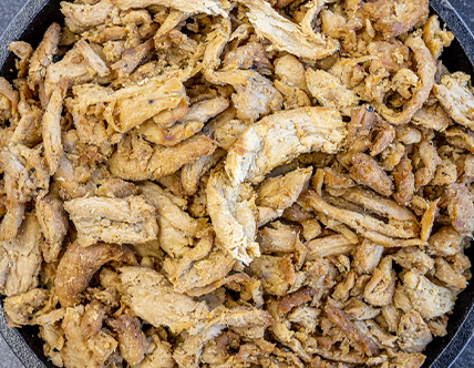 Plant-Based Vegan Wood-Smoked Naked Shredded Chicken 2 lb. - 4/Case