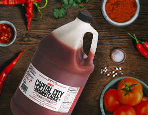 Capital City Mild Mambo Sauce 1 Gallon - 4/Case