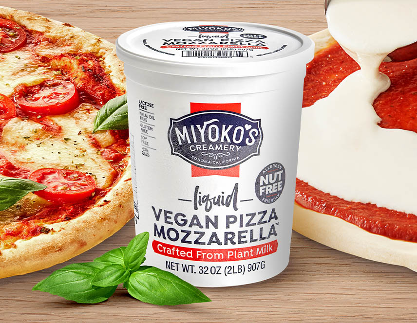 Miyoko's Creamery Liquid Vegan Nut-Free Pizza Mozzarella 2 lb. - 6/Case