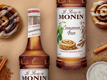 Monin Premium Cinnamon Bun Flavoring Syrup